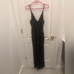 Kaileigh Black and Cream jumpsuit